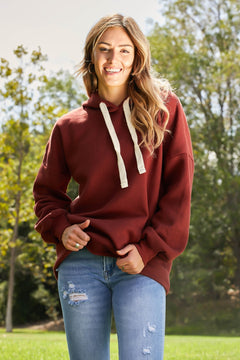 Zenana Hay Ride Full Size Longline Hoodie