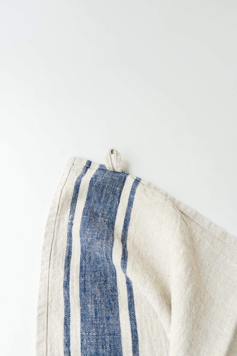 Linen Tea Towel Navy Stripe