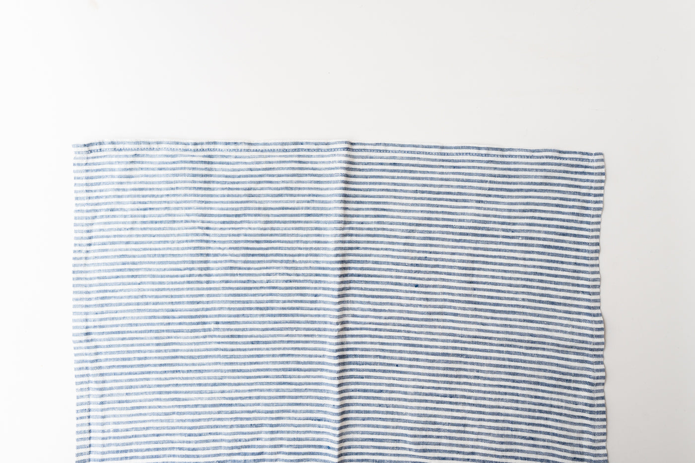 Linen Tea Towel Thin Blue/White Stripe
