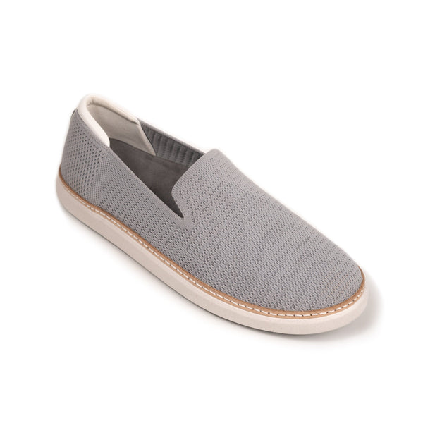 Grey Bamboo Knit Grounding Slip-On