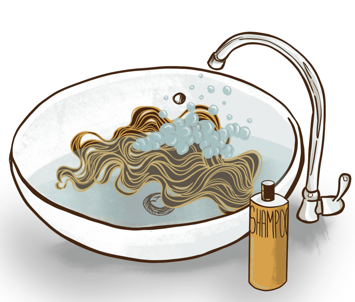 Echthaar Perücke waschen Shampoo