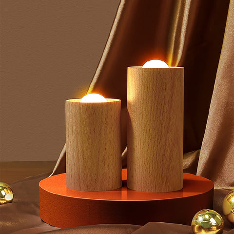 Lily Wooden Candle Light