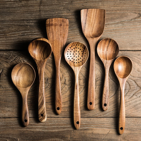 Wooden Kitchen Utensils Set – Curated Kitchenware