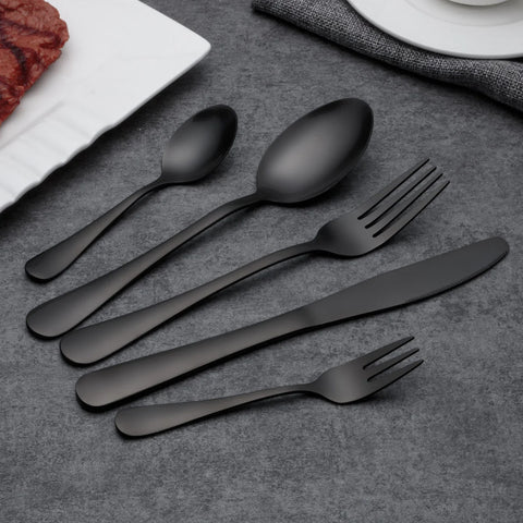 black silverware that doesn't fade