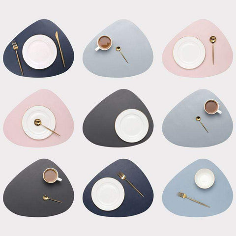 blue placemat