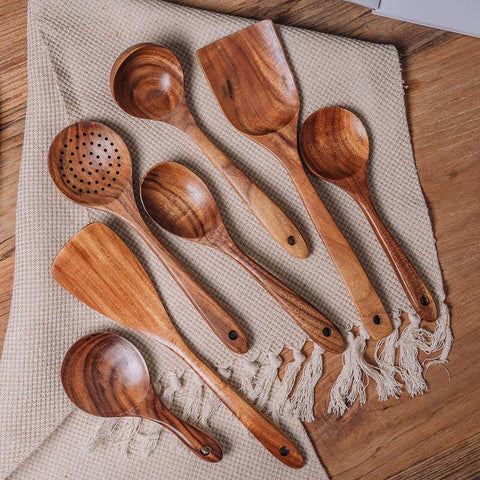 wooden utensils for cooking