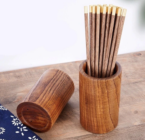 Wood Utility Holder Pens, Kitchen Utensils