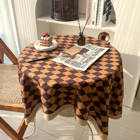 checkered table