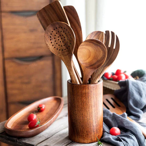 wooden utensils for cooking