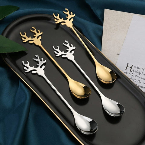 Reindeer Stainless Steel Spoons