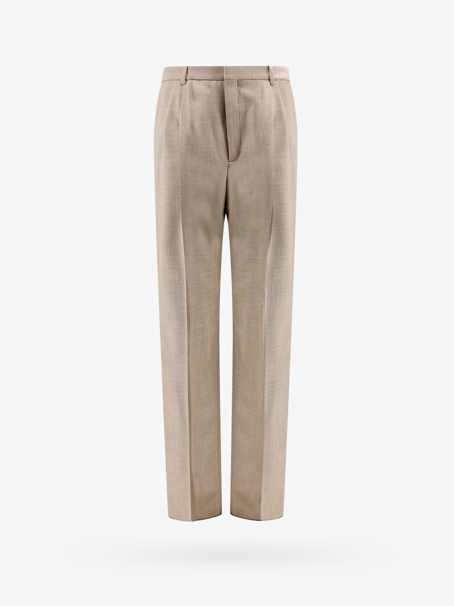 Saint Laurent Trouser In Neutral