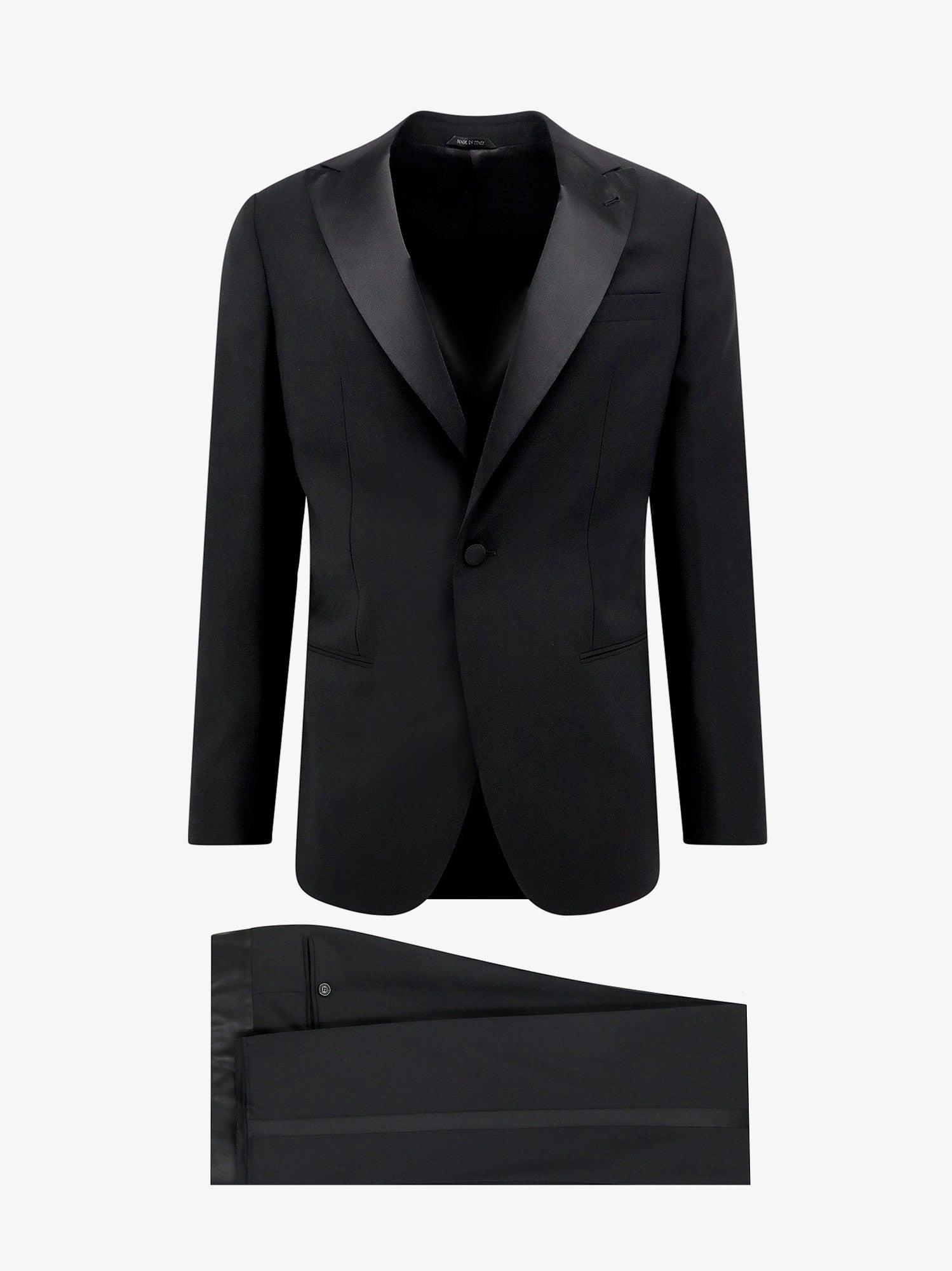 Shop Giorgio Armani Tuxedo In Black