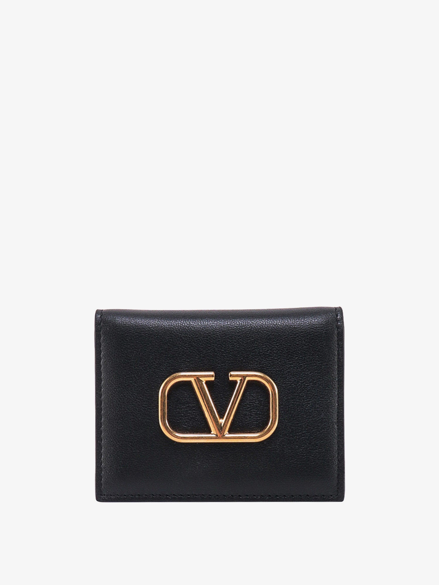 Valentino Garavani Vlogo Leather Card Case