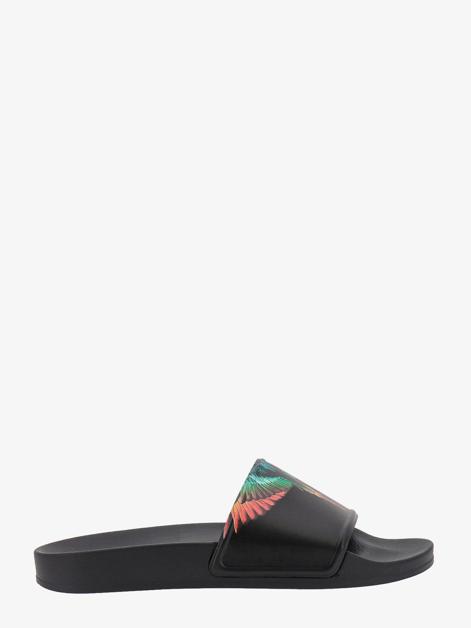 Marcelo Burlon County Of Milan Rubber Slide Sandal In Black