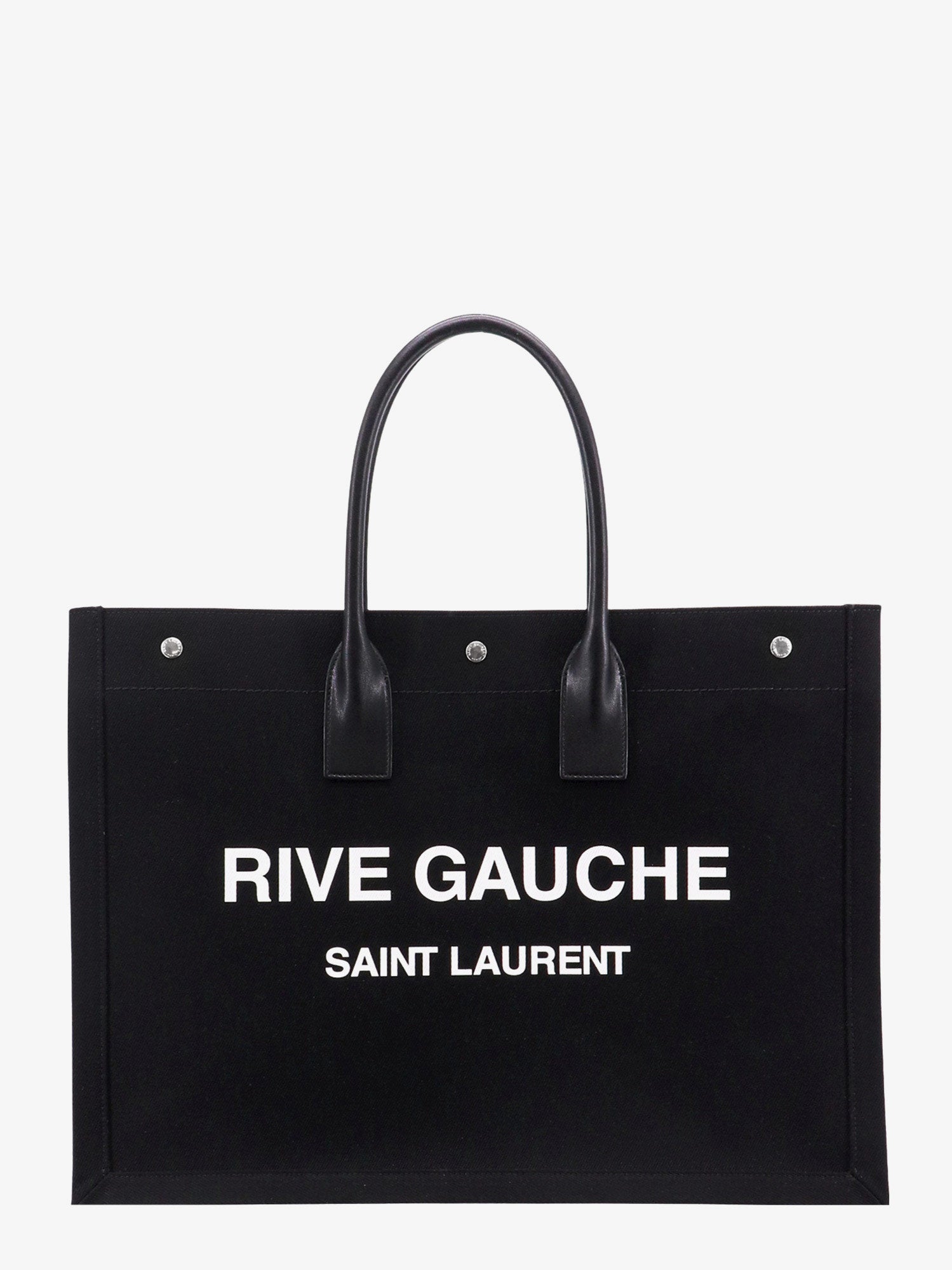 RIVE GAUCHE large tote bag in printed canvas and leather, Saint Laurent