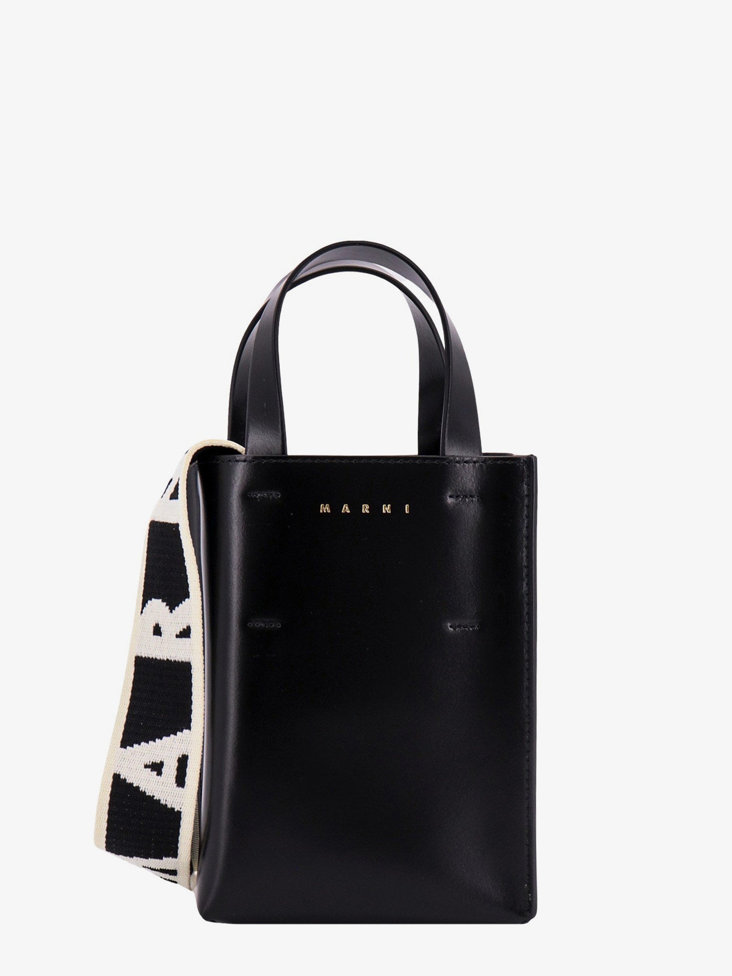 Marni Black & White Mini Museo Tote