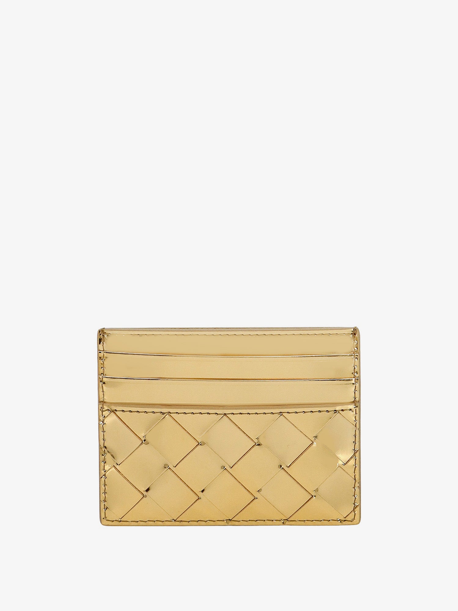 Shop Bottega Veneta Intrecciato In Gold