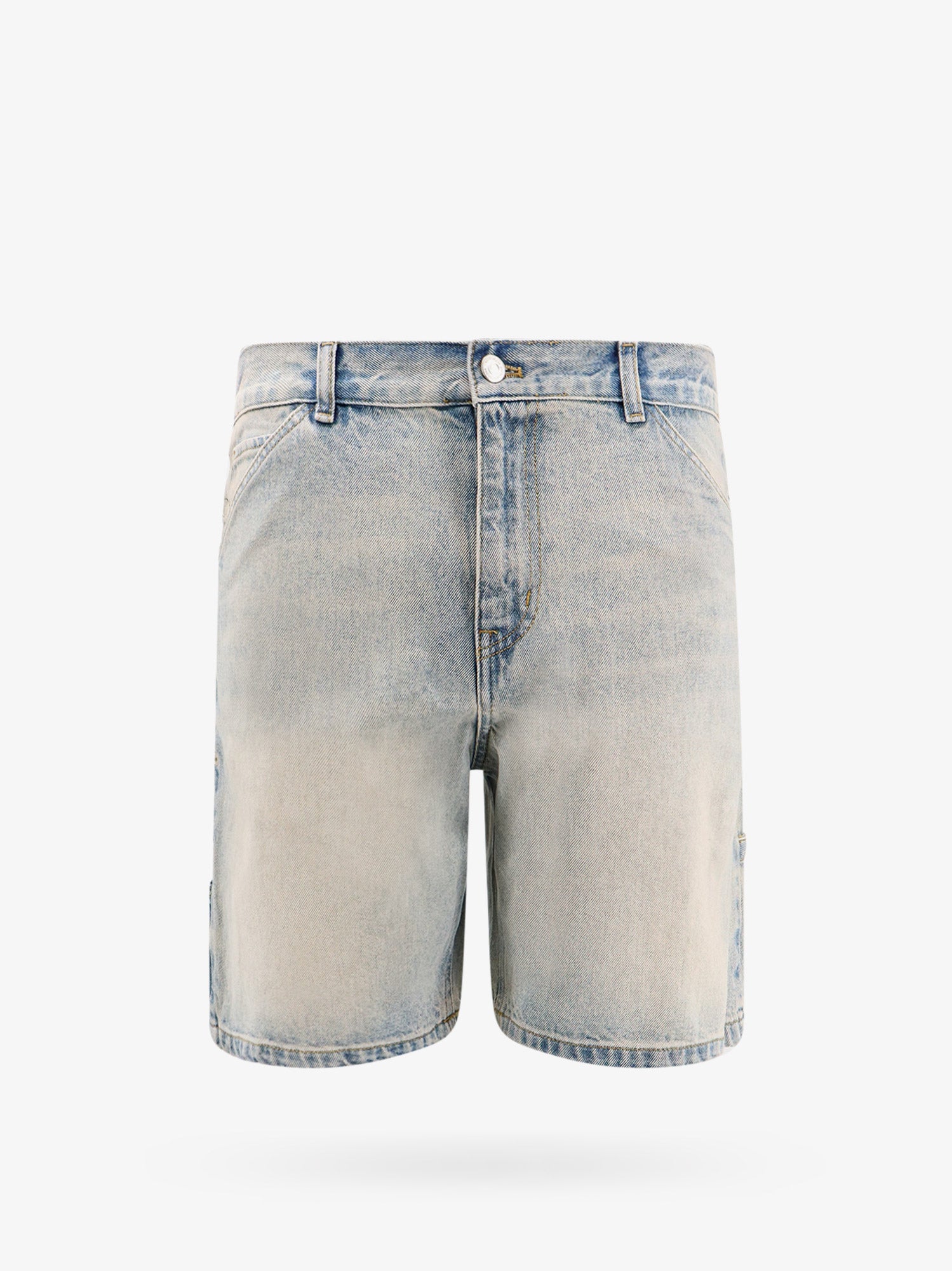 Shop Courrèges Bermuda Shorts In Blue