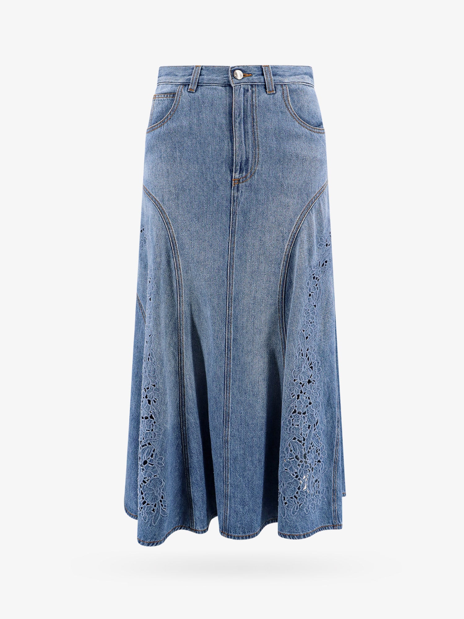 Shop Chloé Skirt In Blue