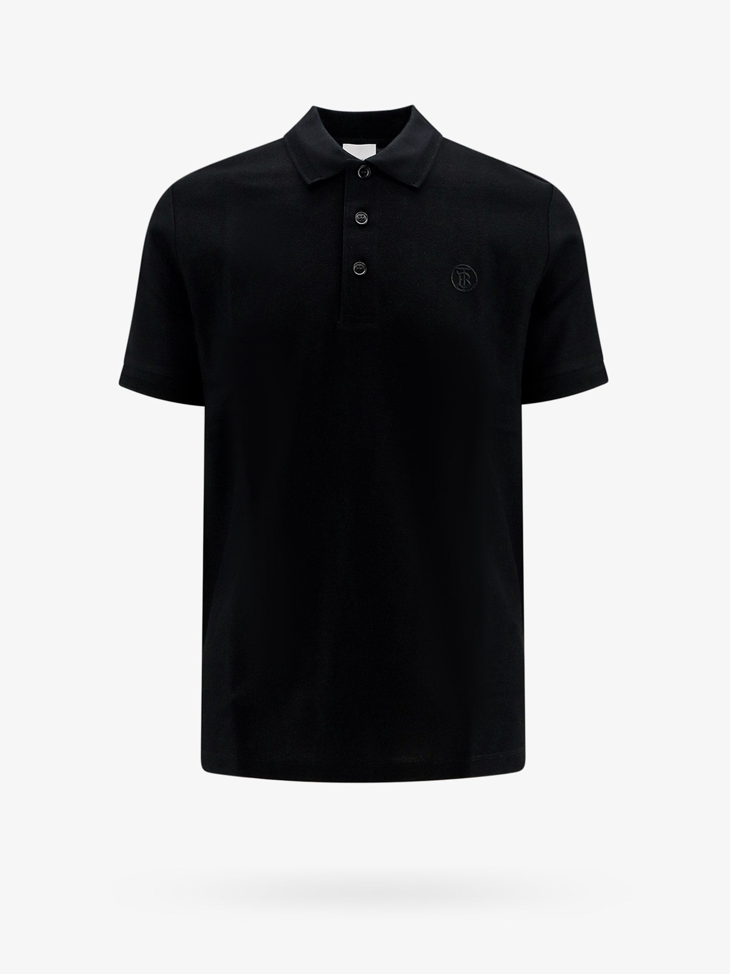 Shop Burberry Polo Shirt In Black