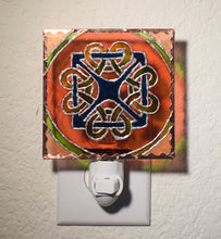 Load image into Gallery viewer, Painted Glass Nightlight - Knotwork 01