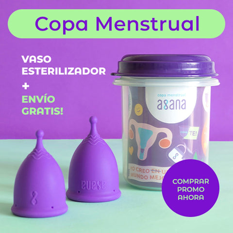 Vaso esterilizador de copa menstrual