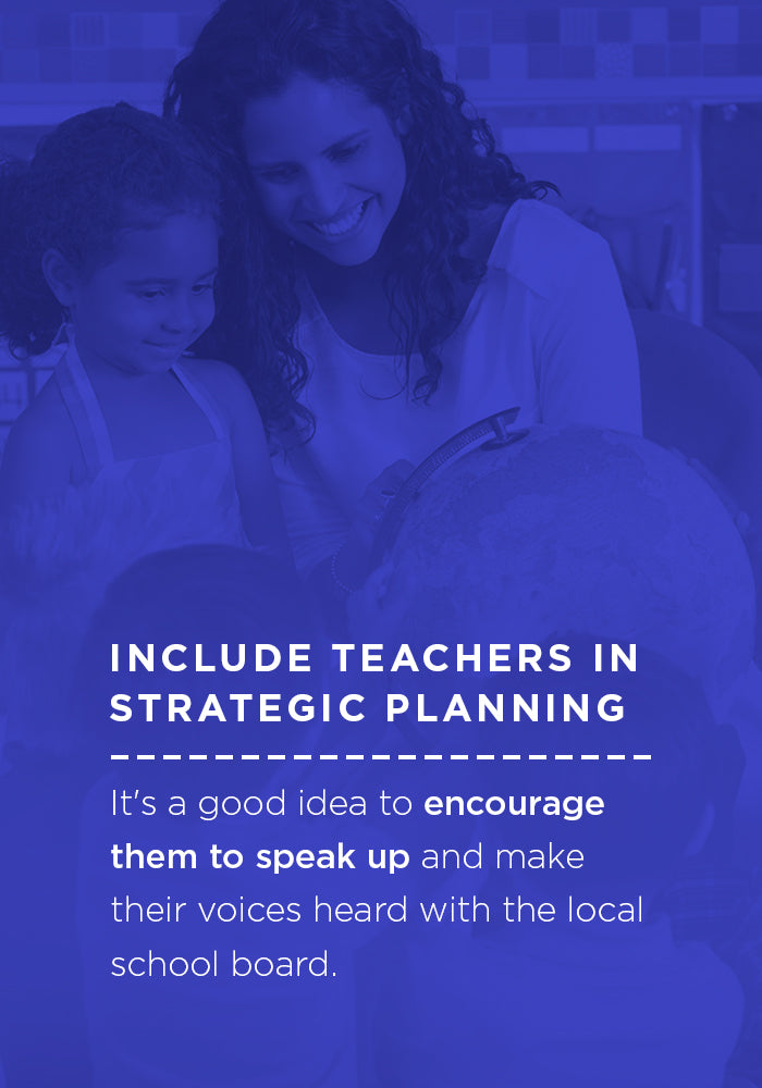 include teachers in strategic planning