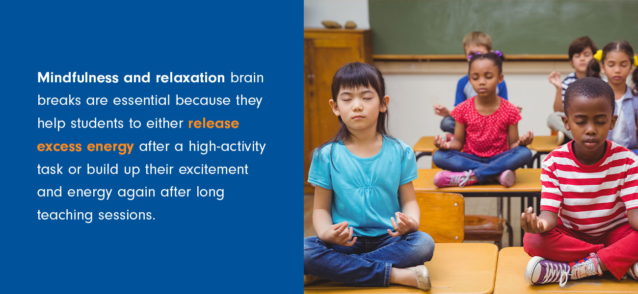 20 Mindfulness and Relaxation Brain Breaks for a Calm Classroom