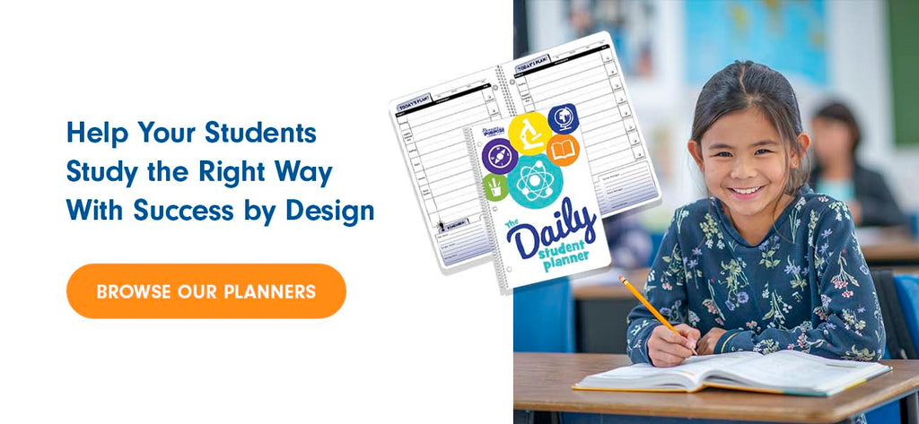 Success by Design can help students study, browse our planners