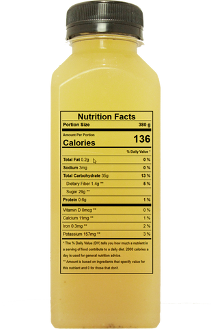 fruit mana sweet berry limeade nutrition facts