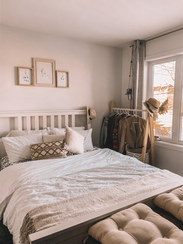 Chambre des maîtres, décoration boho chic