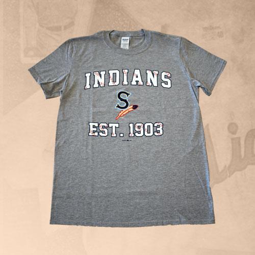 gray indians jersey