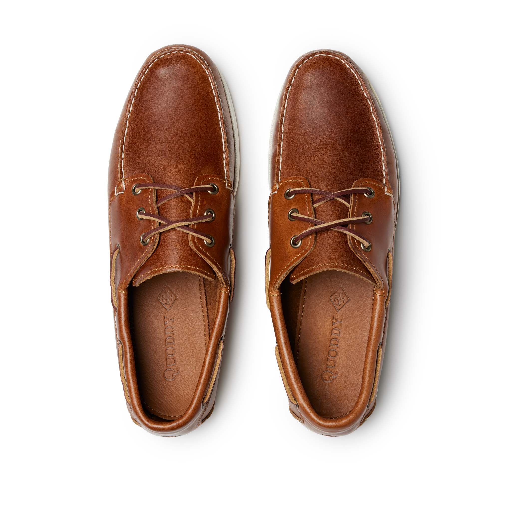 Men’s Quoddy Head Boat Shoe: Whiskey – Quoddy.com