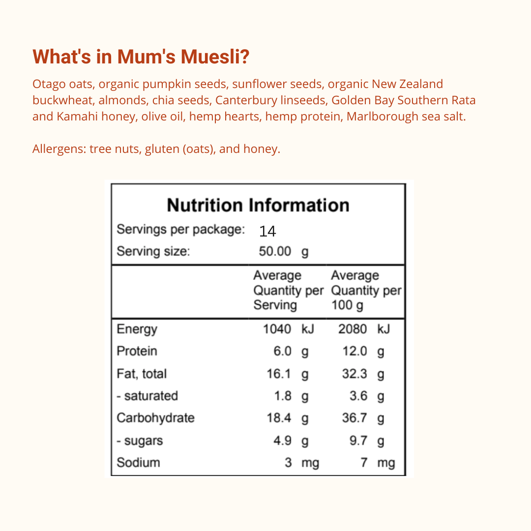 Mum's Batch-Made Muesli