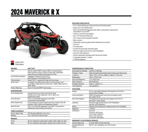 2024 Maverick R X