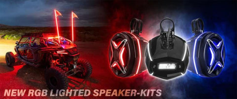 rgb utv speakers that light up