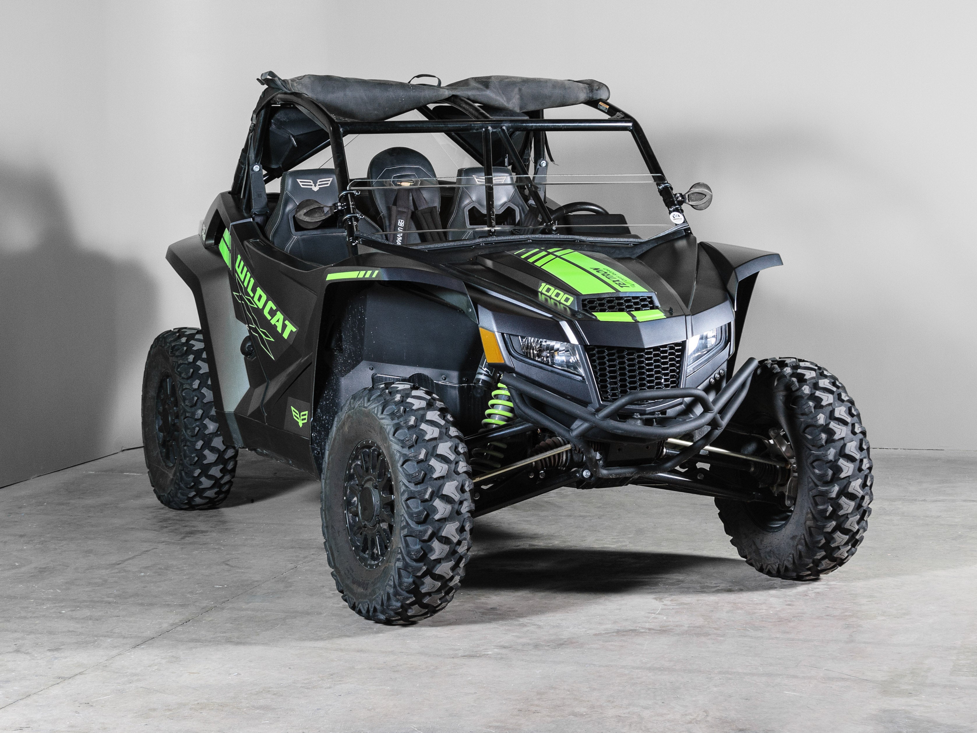 TERRARIDER ARCTIC CAT WILDCAT XX HALF UTV WINDSHIELD - SCRATCH RESISTANT 3/16”