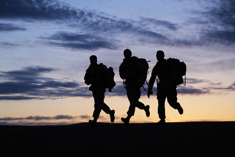 3 soldiers rucking