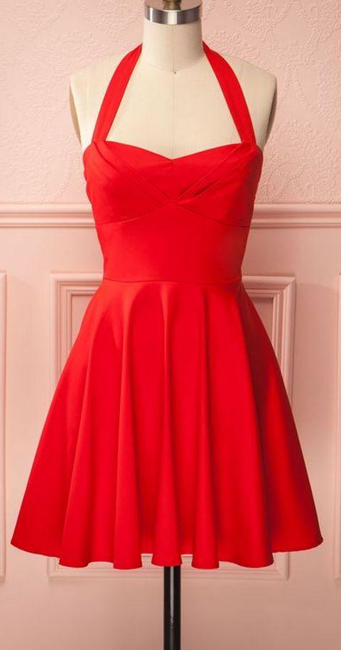 Short Red Party Dress Short Red Dancing Hannah Homecoming Dresses Dress Party Dress CD11939