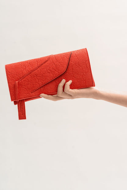 Mini Diagonal Slashed Clutch - Alternative Poppy – LINDASIETO