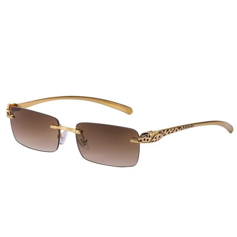 2021 Luxury Brand Rimless Rectangle Sunglasses For Men And Women Sungl Sunglassescraft