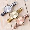 Trendy Round Rose Gold ,Silver, Gold Wristwatch For Women-SunglassesCraft
