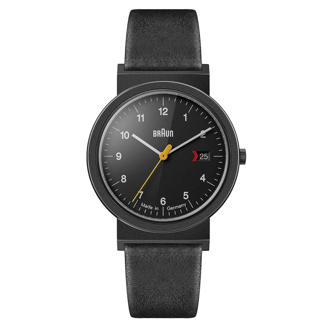 Gents AW10 EVO Classic Watch with Black Leather Strap With Black Detai –  Braun Clocks US