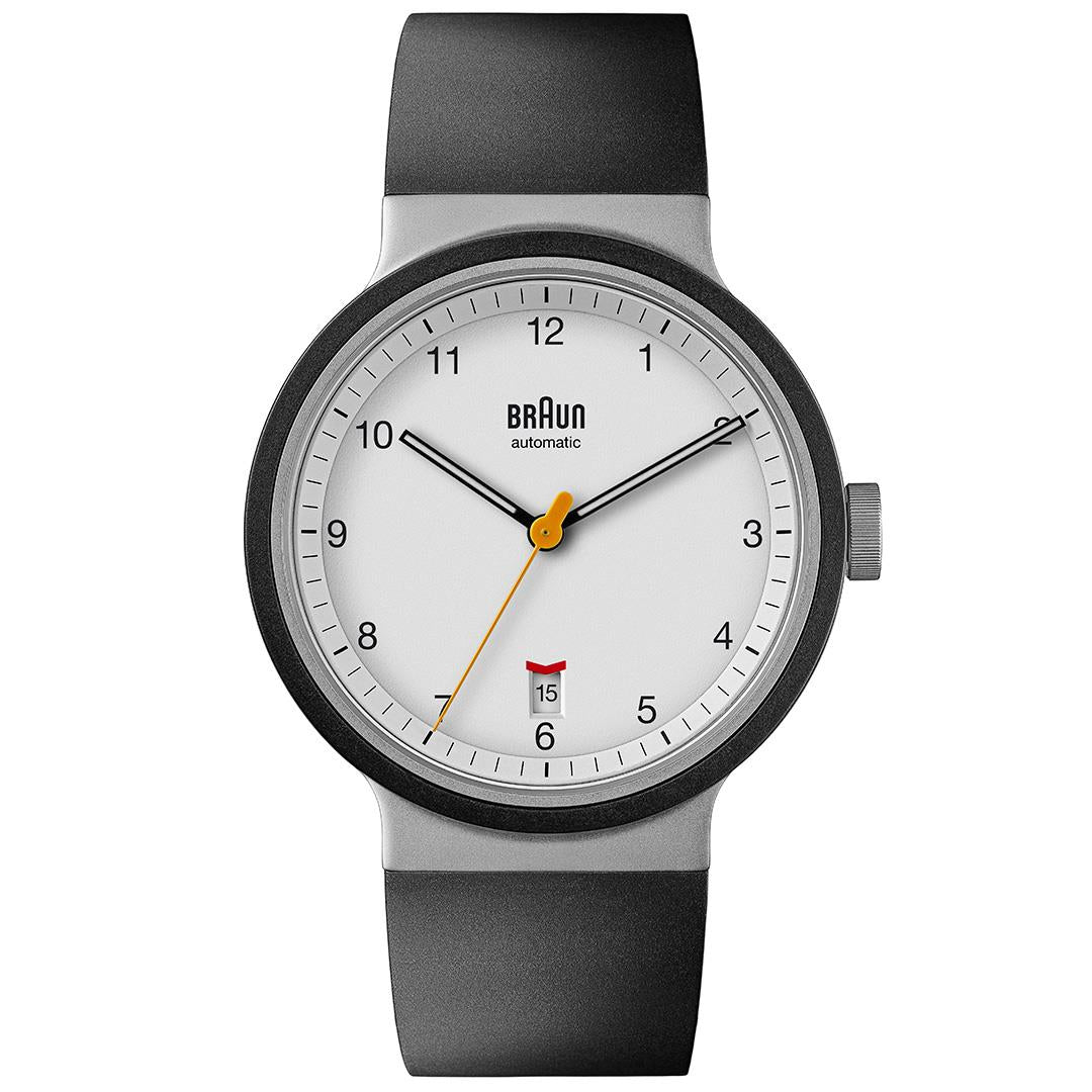 Braun Gents BN0211 Classic Slim Watch - Black Dial and Silver Mesh Bracelet