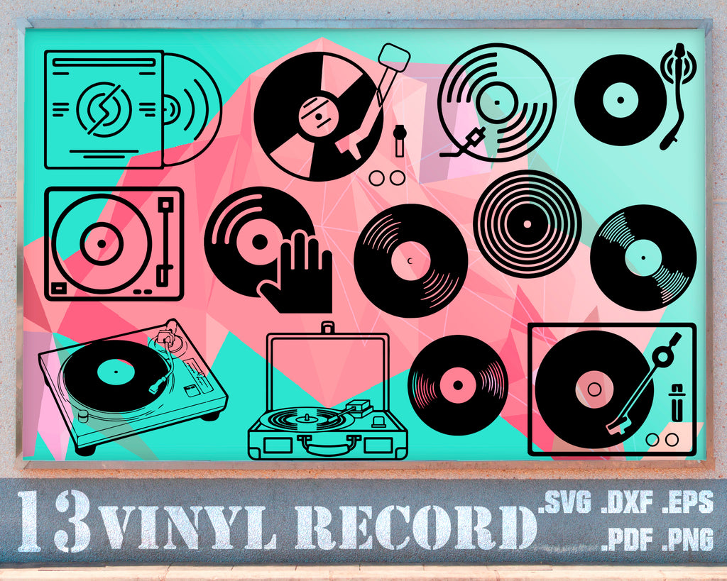 Download Vinyl Record Svg Vinyl Record Svg Bundle Vinyl Record Cricut Viny Clipartic