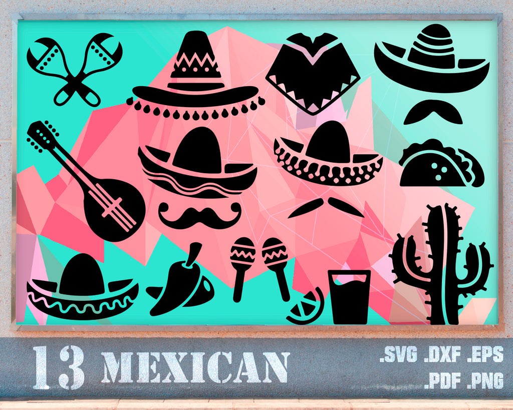 Download Mexican Svg Sombrero Svg Mustache Svg Cinco De Mayo Svg Sombrero C Clipartic