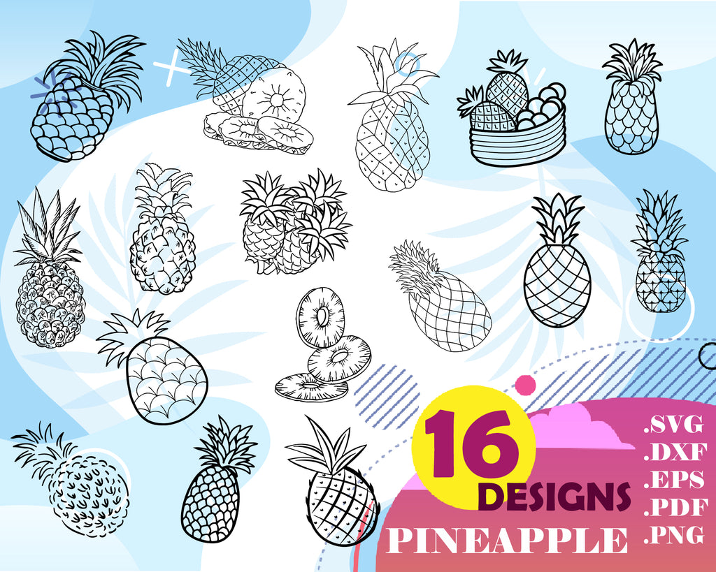 Download Pine Apple Svg Pineapple Svg Split Pineapple Pineapple Monogram Fra Clipartic