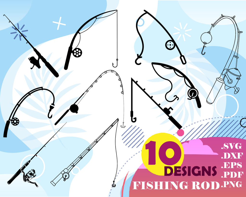 Free Free Fishing Rod Svg 777 SVG PNG EPS DXF File