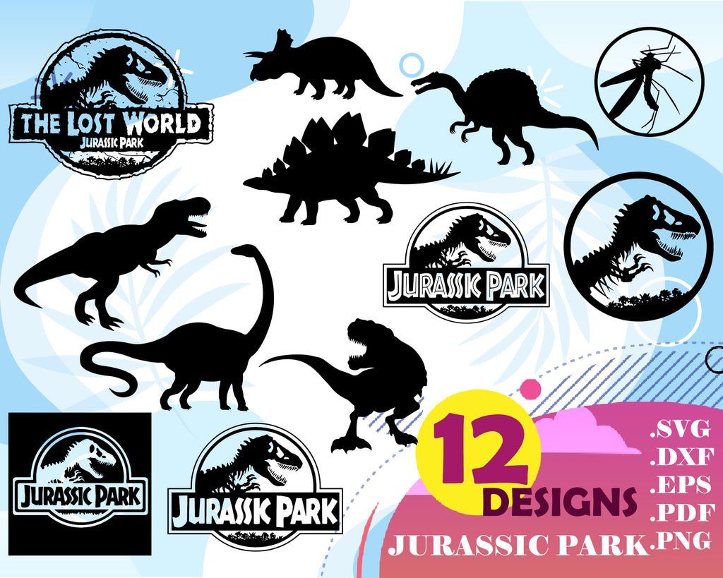 Download Jurassic Park Svg Dinosaur Svg Bundle Dinosaur Clipart Pack Juras Clipartic