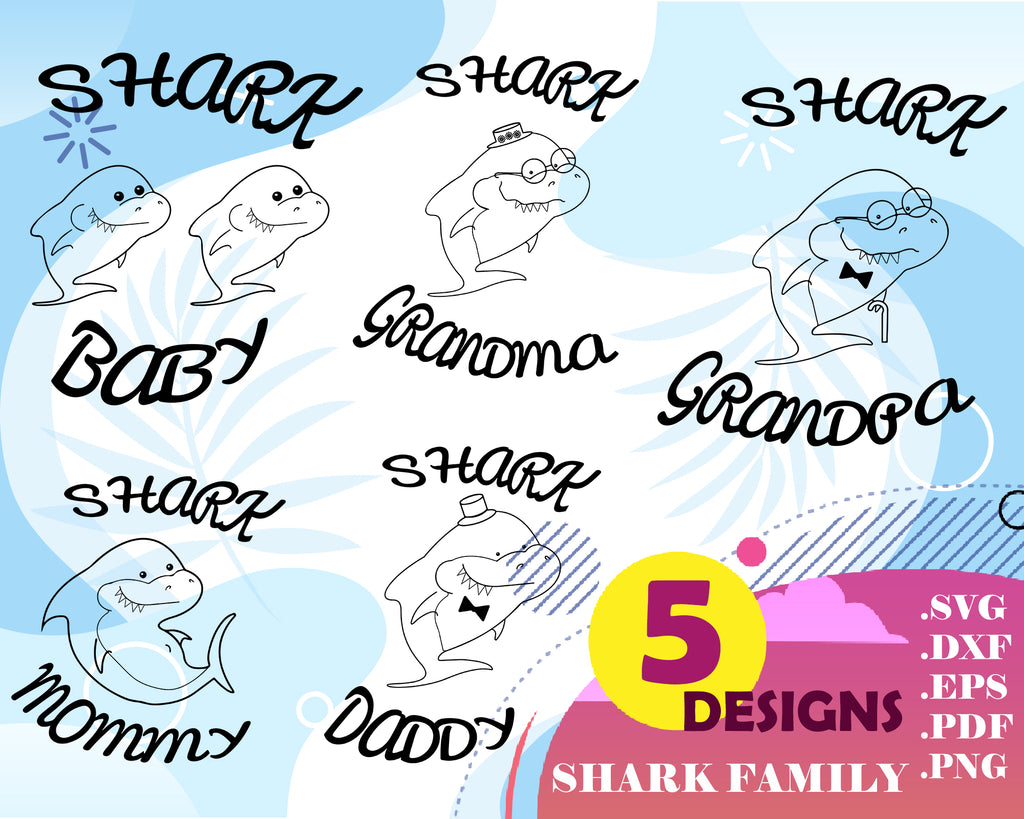 Free Free 175 Baby Shark Family Svg SVG PNG EPS DXF File